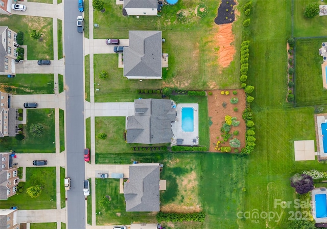 163 Sassafras Rd, Mooresville, NC 28115 - drone / aerial view of a pool area