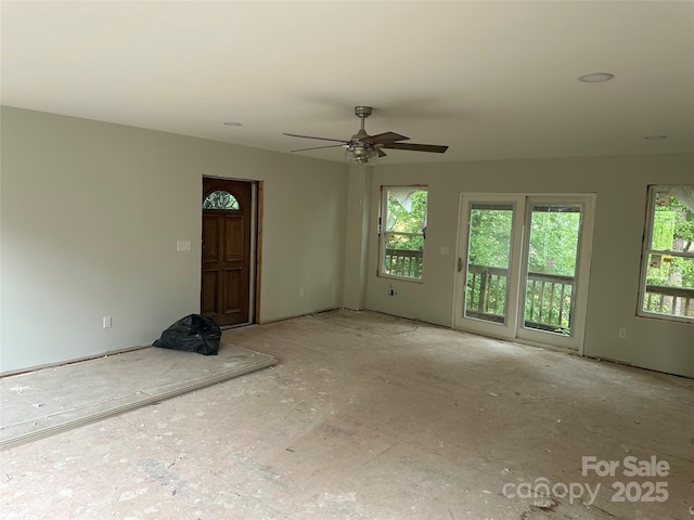 177 Mountain View Ln, Troy, NC 27371 - unfurnished room with ceiling fan