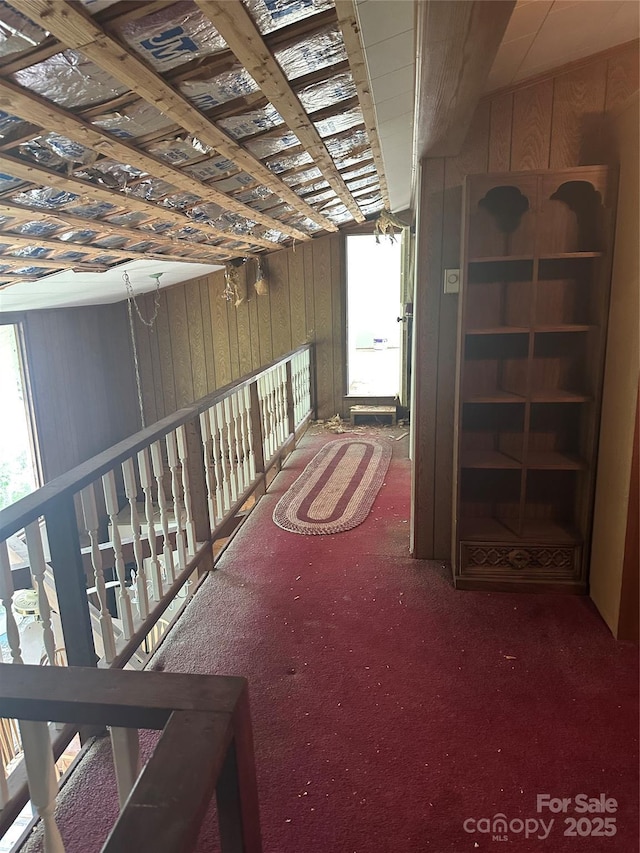 177 Mountain View Ln, Troy, NC 27371 - hallway with carpet floors