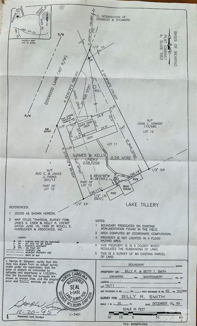 177 Mountain View Ln, Troy, NC 27371 - survey map / technical document