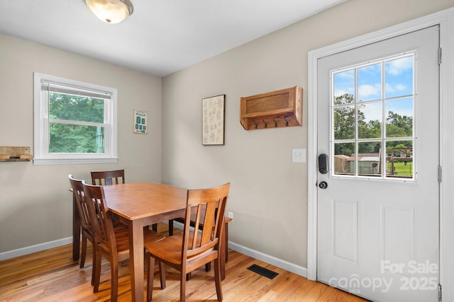 1467 Conway Dr, Granite Falls, NC 28630 - dining room featuring baseboards and light wood finished floors
