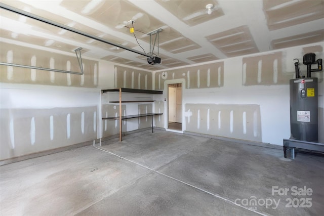 117 Carmine Ct, Troutman, NC 28166 - garage with water heater and a garage door opener