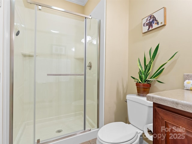9 Farthings Dr, Arden, NC 28704 - bathroom with a shower stall and vanity
