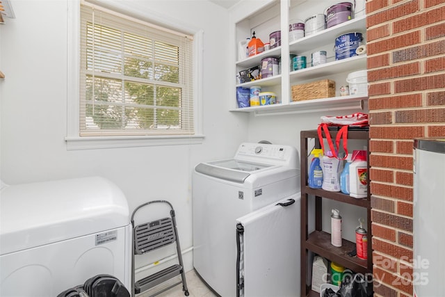 3969 Sheffield Dr, Charlotte, NC 28205 - washroom with separate washer and dryer and water heater