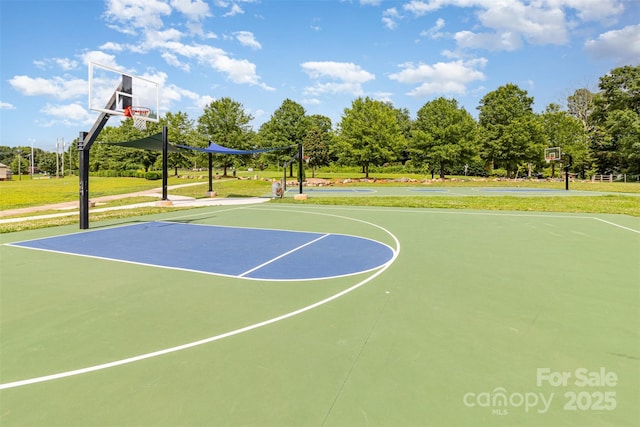 3969 Sheffield Dr, Charlotte, NC 28205 - view of basketball court featuring community basketball court and a lawn