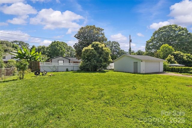 2000 Townsend Ave, Charlotte, NC 28205 - view of yard featuring a garage and an outbuilding