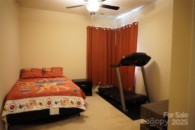 4003 Northerly Island Ct, Gastonia, NC 28056 - carpeted bedroom featuring a ceiling fan
