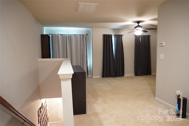 4003 Northerly Island Ct, Gastonia, NC 28056 - empty room with light colored carpet and ceiling fan
