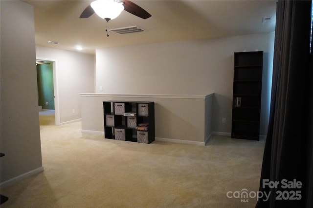 4003 Northerly Island Ct, Gastonia, NC 28056 - spare room with light carpet and ceiling fan