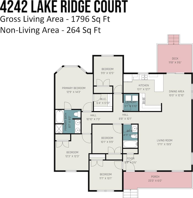 4242 Lake Ridge Ct, Ramseur, NC 27316 - view of floor plan / room layout
