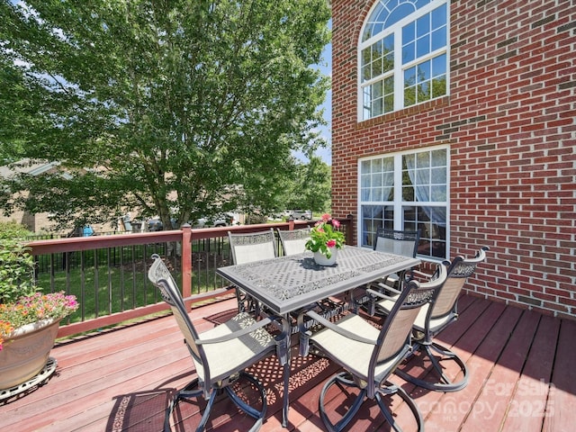 6523 Alba Rose Ln, Huntersville, NC 28078 - wooden deck with outdoor dining space