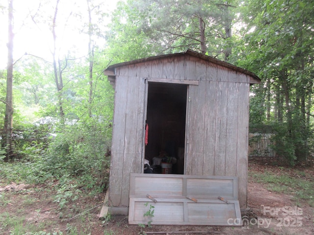 2927 S NC-16 Hwy, Newton, NC 28658 - view of shed with a forest view