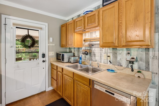 37 Poplar Dr, Rosman, NC 28772 - kitchen with dishwasher and light countertops