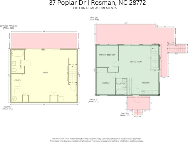 37 Poplar Dr, Rosman, NC 28772 - view of property floor plan