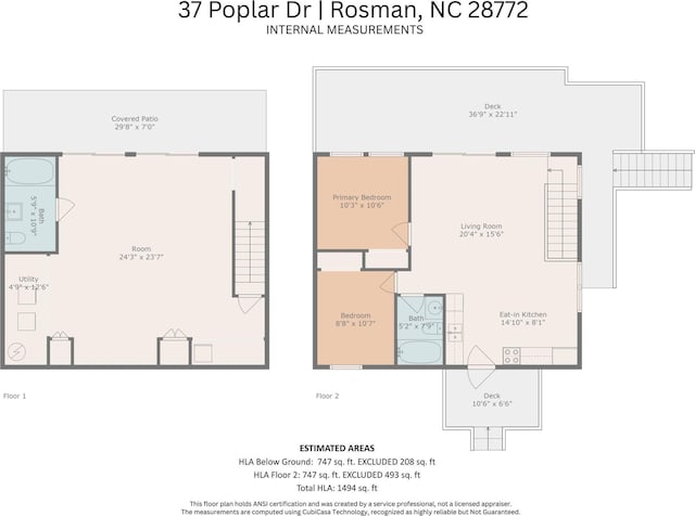 37 Poplar Dr, Rosman, NC 28772 - view of room layout