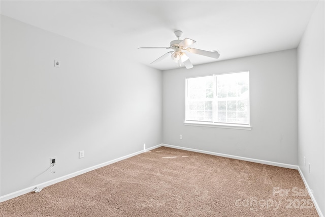 12452 Stratfield Place Cir, Pineville, NC 28134 - carpeted empty room with a ceiling fan and baseboards