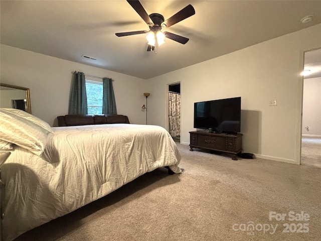 1916 Country Way, Hickory, NC 28601 - carpeted bedroom featuring baseboards and a ceiling fan