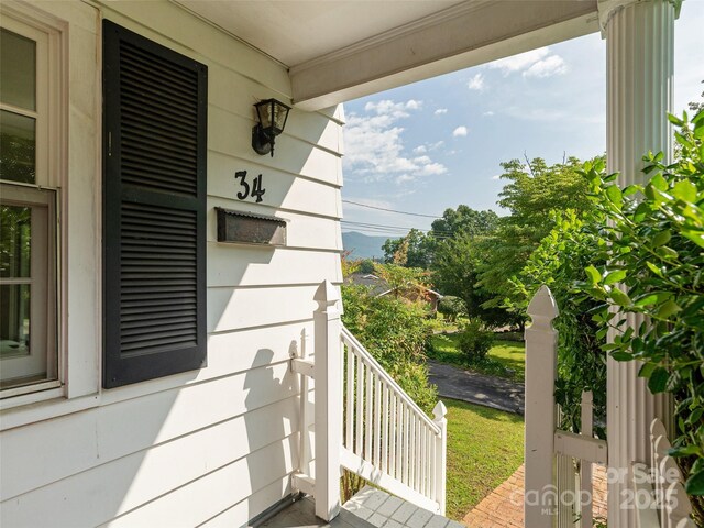 34 Lockhart Rd, Tryon, NC 28782 - view of covered porch