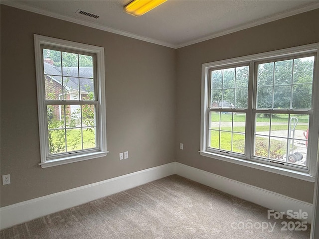 4402 Poxon Ln, Monroe, NC 28110 - unfurnished room with carpet floors and ornamental molding