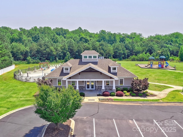 5797 Mcclintock Dr, Denver, NC 28037 - view of building exterior with a view of trees