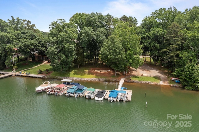 200 Southwood Park Rd, Mooresville, NC 28117 - dock featuring a water view and view of scattered trees
