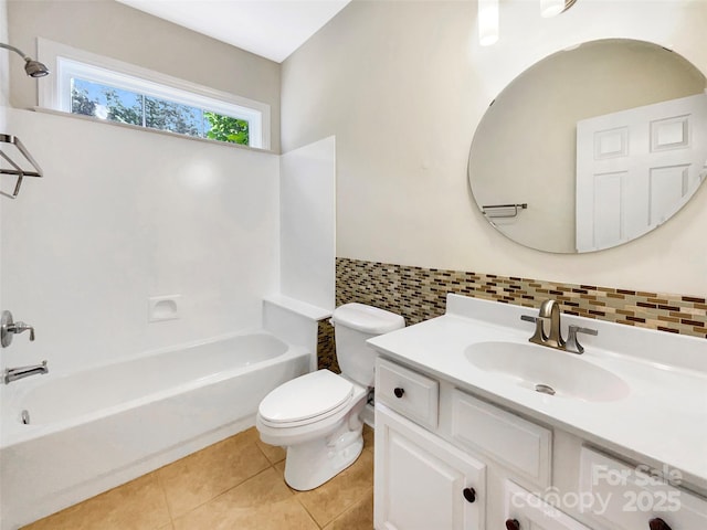 2027 Brook View Ct, Matthews, NC 28104 - bathroom with vanity, tile patterned flooring, and shower / tub combination