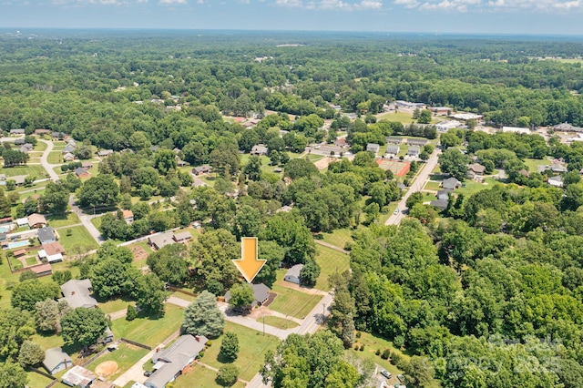 318 W Peeler St, Salisbury, NC 28146 - drone / aerial view of a heavily wooded area