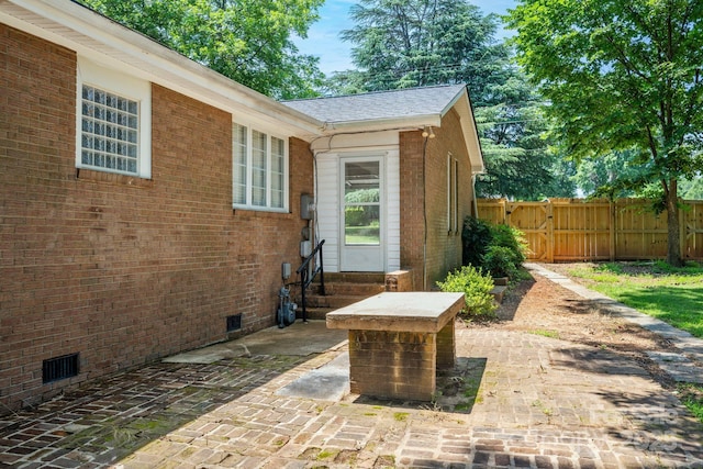 318 W Peeler St, Salisbury, NC 28146 - view of patio with entry steps and a gate