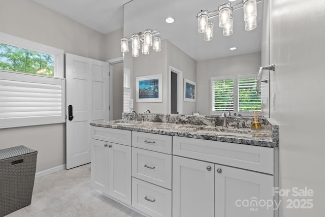 891 Crescent Trl Unit 273, Highlands, NC 28741 - full bathroom with double vanity and baseboards