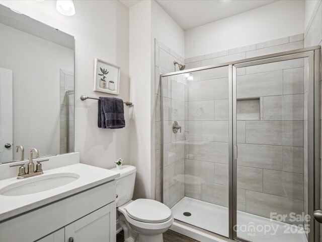 1008 Millbridge Pkwy, Waxhaw, NC 28173 - bathroom with vanity and a shower stall