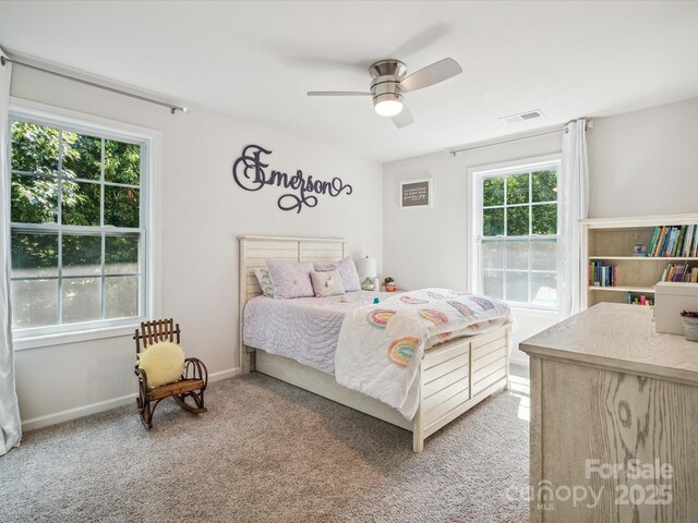 1008 Millbridge Pkwy, Waxhaw, NC 28173 - carpeted bedroom with ceiling fan and baseboards