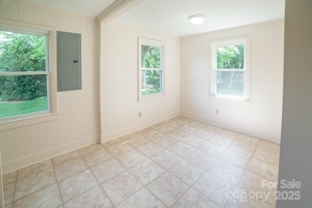 4879 Denton Chapel Rd, Morganton, NC 28655 - unfurnished room featuring electric panel and baseboards