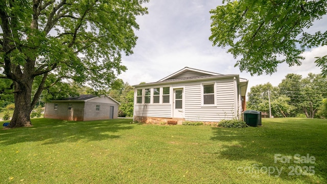 4879 Denton Chapel Rd, Morganton, NC 28655 - back of property featuring a lawn