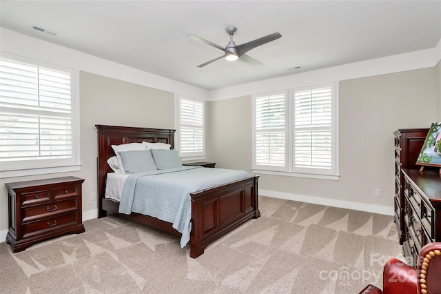 5129 Whitman Ave, Matthews, NC 28105 - bedroom with light colored carpet and ceiling fan
