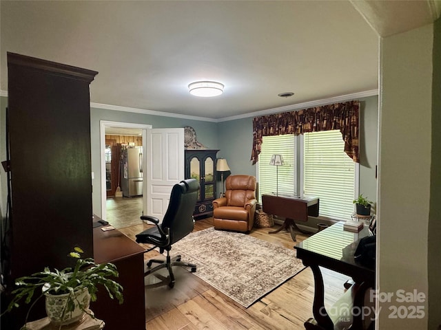 300 Blackmon St S, Bethune, SC 29009 - office space with crown molding and wood finished floors