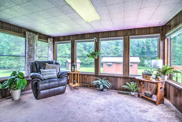 4004 Stillwater Ct, York, SC 29745 - sunroom with carpet floors and wooden walls