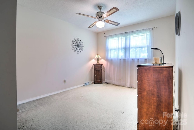 4004 Stillwater Ct, York, SC 29745 - carpeted bedroom featuring a textured ceiling and ceiling fan