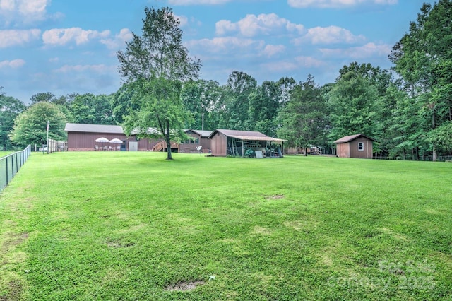 4004 Stillwater Ct, York, SC 29745 - view of yard with an outbuilding and view of scattered trees