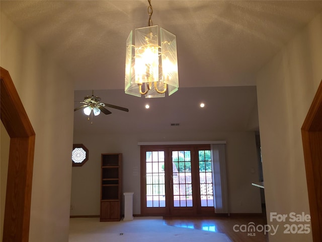 110 Kimberly Ln, Kings Mountain, NC 28086 - detailed view of a chandelier, recessed lighting, and ceiling fan