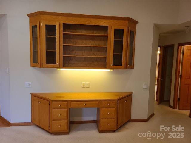 110 Kimberly Ln, Kings Mountain, NC 28086 - unfurnished office with light colored carpet and built in desk