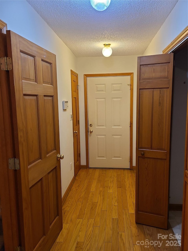 110 Kimberly Ln, Kings Mountain, NC 28086 - hall with a textured ceiling and light wood-style floors