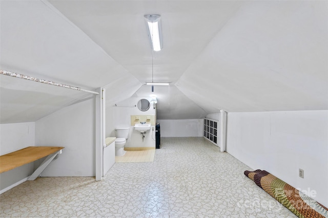 23 Oteen Park Pl, Asheville, NC 28805 - bonus room featuring vaulted ceiling and tile patterned floors