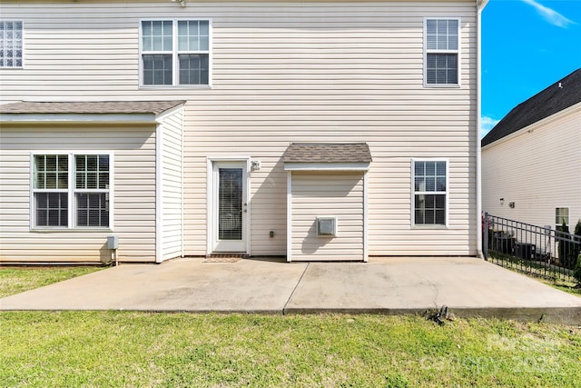 2275 Laurens Dr, Concord, NC 28027 - back of house with a patio area and roof with shingles