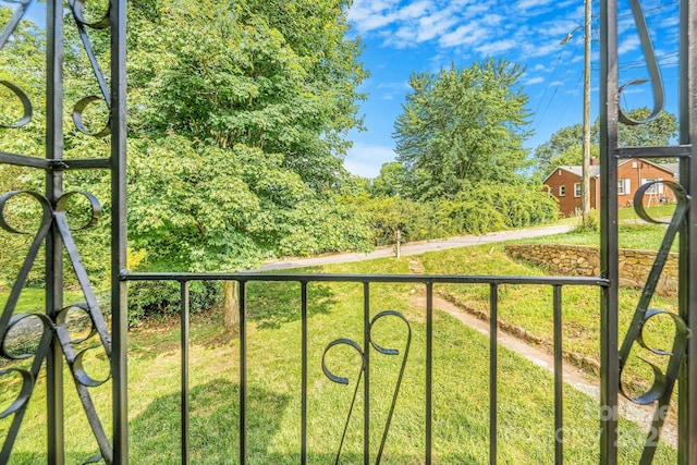 99 Little Oak St, Canton, NC 28716 - view of green lawn with a balcony