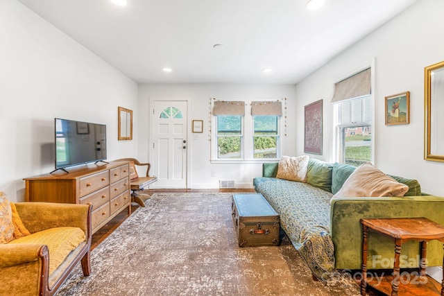 99 Little Oak St, Canton, NC 28716 - living room with recessed lighting and wood finished floors