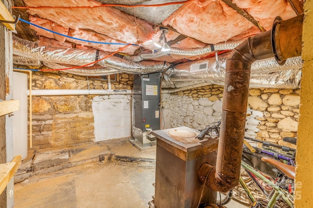 99 Little Oak St, Canton, NC 28716 - unfinished basement featuring heating unit