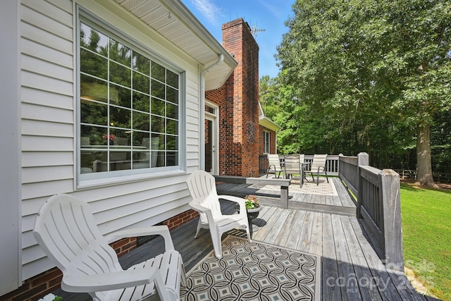 4824 Waxhaw Farms Rd, Waxhaw, NC 28173 - wooden deck featuring outdoor dining space