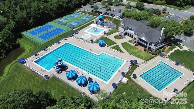 9792 Ravenscroft Ln NW, Concord, NC 28027 - aerial view of a pool area