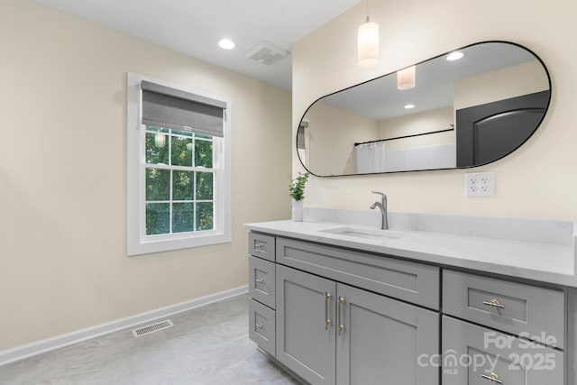 191 Harmony Grove Rd, Nebo, NC 28761 - full bathroom with vanity and recessed lighting