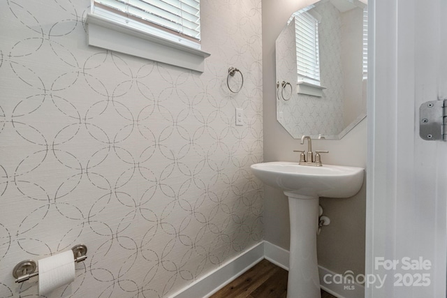 2969 Simpson Dr, Charlotte, NC 28205 - bathroom featuring wood finished floors and plenty of natural light